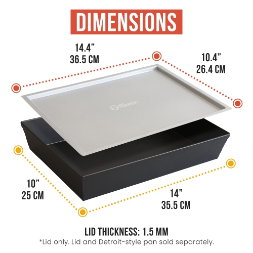 Chef Pomodoro Authentic Detroit-Style Pizza Pan Lid