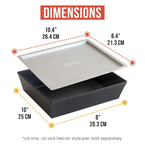 Chef Pomodoro Authentic Detroit-Style Pizza Pan Lid