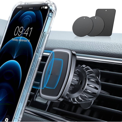 NONE Magnetic Phone Holder for Car (20X Powerful: Blue), Black