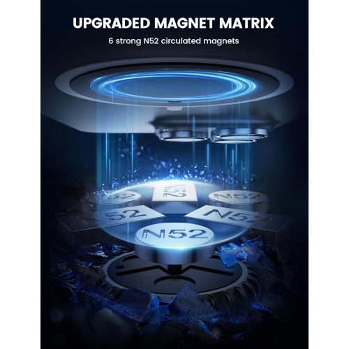 Magnetic Phone Holder Car Mount,Lamicall [4th Generation Super Magnet] Car Vent Phone Holder Mount,[360° Rotatable] Car Phone Holder,Longer Hook