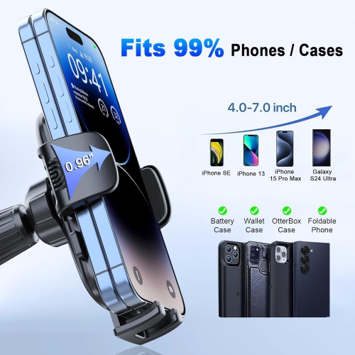 Phone Holder for Your Car Vent Odorless Universal Cellphone Car Mount Truck Cradle Mobile Cell Stand for iPhone 15 Pro Max 14 Plus 13 12 11 SE