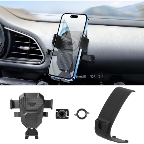 Support de téléphone pour Mazda CX30 2020-2024, support de téléphone pour bouche d'air compatible avec support de téléphone cellulaire pivotant à Pho