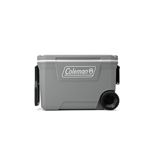 Glacière à roulettes Coleman 62&nbsp;Qt, rétention de glace, 3 jours, gris