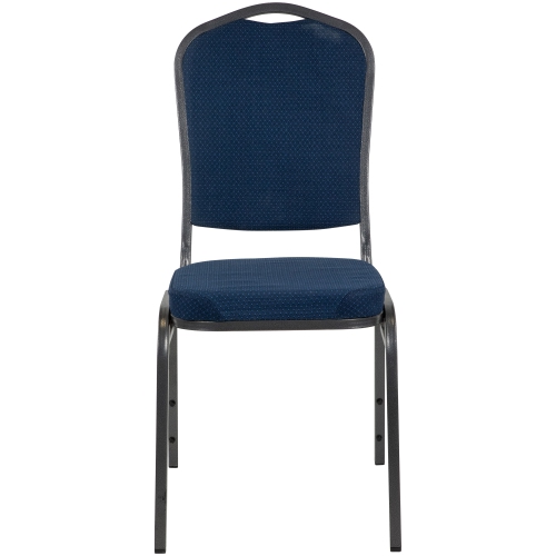 Crown Back Stackable Banquet Chair - Blue