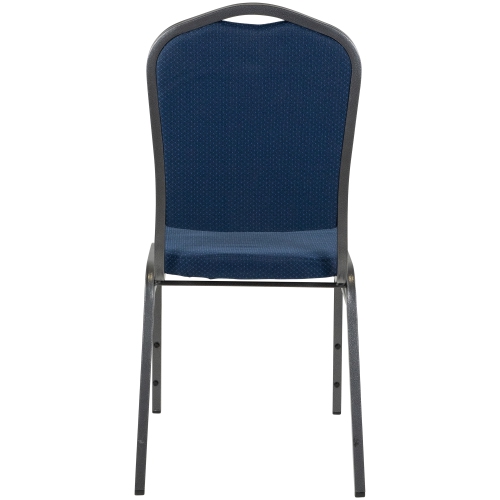 Crown Back Stackable Banquet Chair - Blue