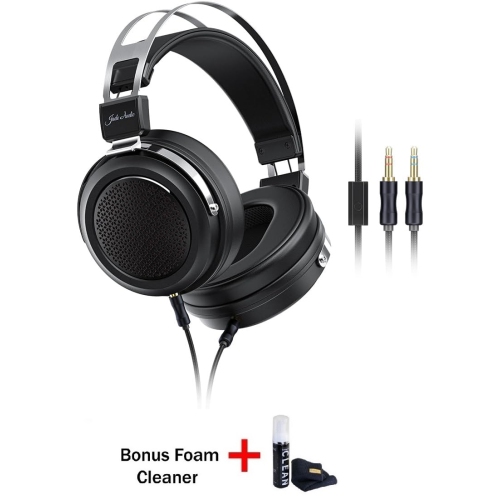 FIIO  Jt1 Over-Ear Closed Headphones With Detachable In-Line Microphone Cable (Bonus Gadget Cleaner Included)