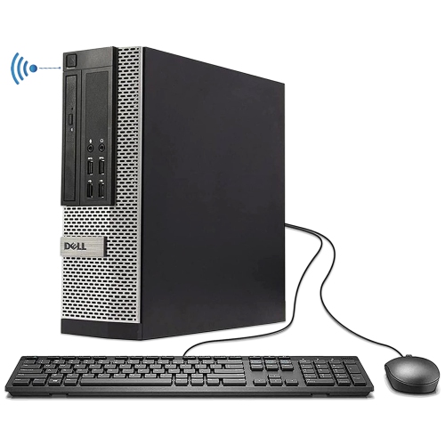 Refurbished - Dell Desktop PC 7020 SFF Mini Computer | Intel Core i5 | 16GB RAM | 256GB SSD | AC7260 Built-in WiFi 5 | Bluetooth Adapter | Windows 10