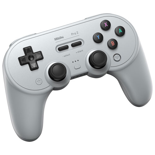 Manette Bluetooth Pro 2 de 8BitDo pour Windows/iOS/Android/Steam Deck/Switch - Gris