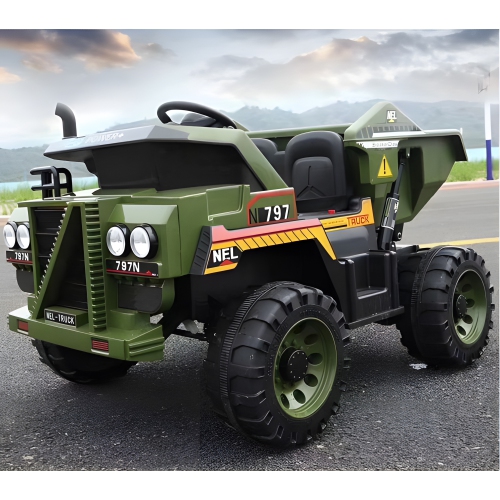 Zoom Buggeez Camoflage Dump Truck A797 12V Two Seater 4×4 Off-Road Ride On Car