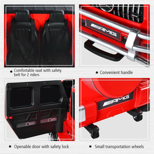 Zoom Buggeez Licensed Mercedes Benz AMG G63 G Wagon S307 24V DELUXE Two Seater Kids Ride On Car