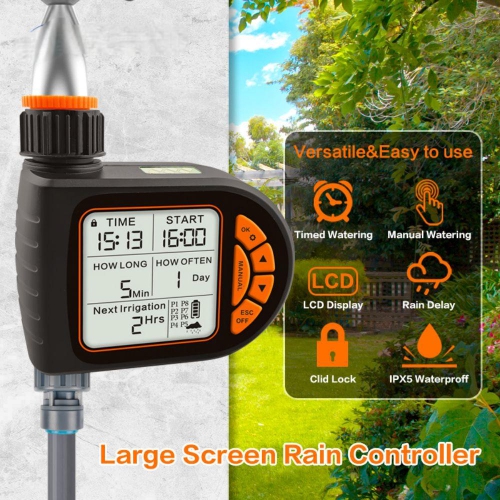 axGear Garden Automatic Water Timer Programmable Irrigation Controller Plan Watering