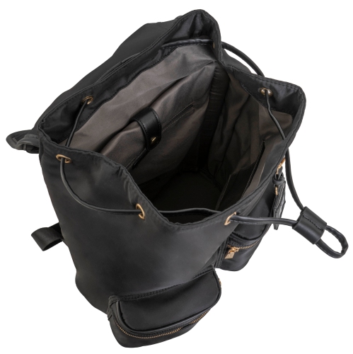 Joan & David 17 Inch Twill Nylon Workbook Backpack - Black