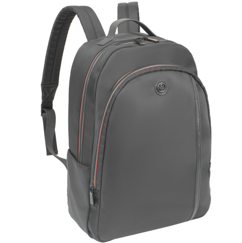 Joan & David 19 Inch Twill Nylon Workbook Backpack - Charcoal