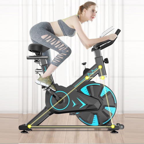 Vélo d'entraînement cardio intérieur vélo stationnaire vélo d'exercice à la maison exerciseur de rythme cardiaque R d'axGear