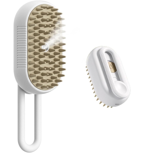 axGear Pet Grooming Brush Cat Dog Hair Cleaning Massage Comb w/ Water Liquid Inlet