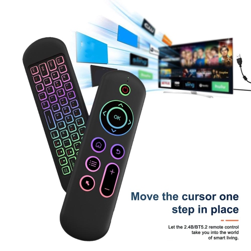 axGear Air Mouse Keyboard Remote 2.4G Bluetooth Wireless Backlit For Android PC