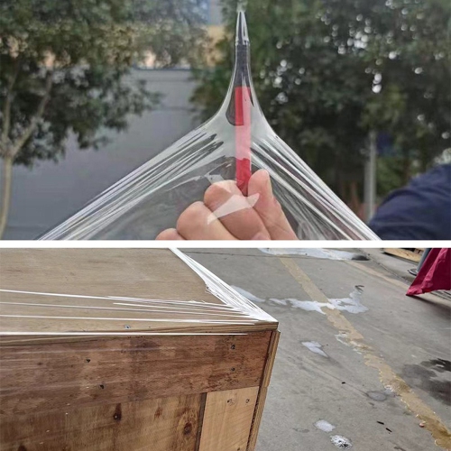 Film rétractable industriel étirable pour palette d'axGear, rouleau de pellicule moulante de 18 po x 853 pi