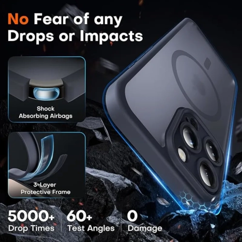 Magnetic iPhone 16 Pro Max Case, [Full Camera Protection] [MagSafe Compatible] [15FT Military Grade Drop Protection] for iPhone 16 Pro Max 6.9 Inch,