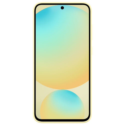 Samsung Grip Fitted Soft Shell Case with Stand for Galaxy S24 FE - Yellow