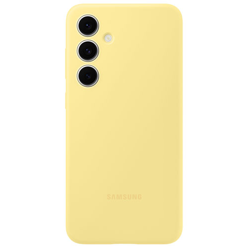 Samsung Silicone Fitted Soft Shell Case for Galaxy S24 FE - Yellow