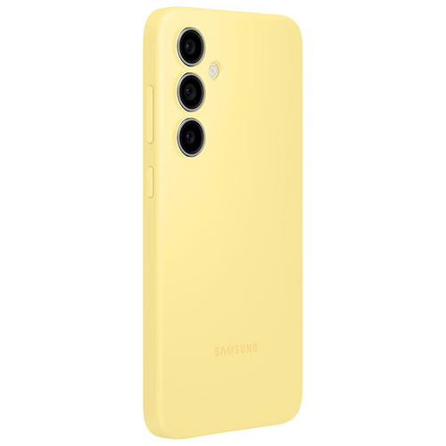 Étui souple ajusté en silicone de Samsung pour Galaxy S24 FE - Jaune