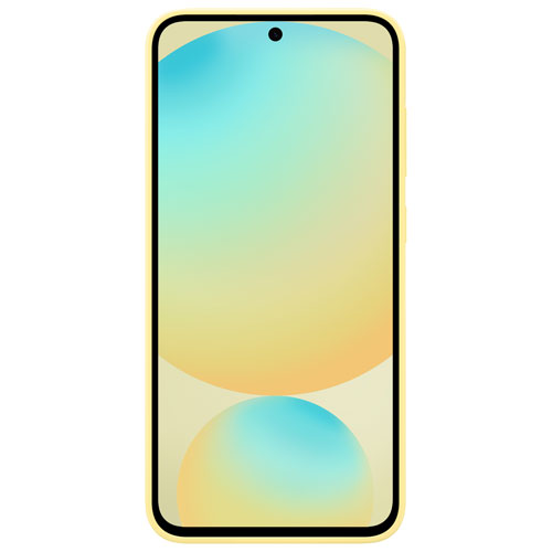Étui souple ajusté en silicone de Samsung pour Galaxy S24 FE - Jaune