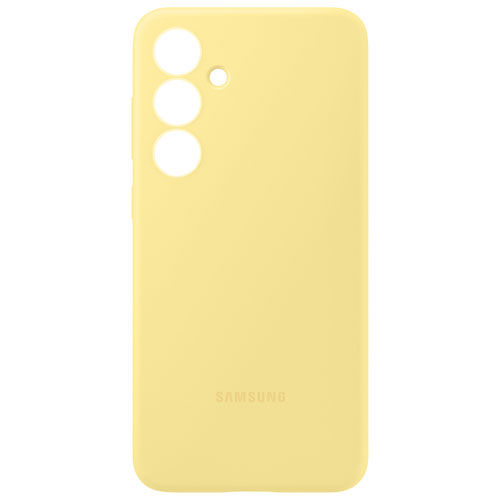 Étui souple ajusté en silicone de Samsung pour Galaxy S24 FE - Jaune