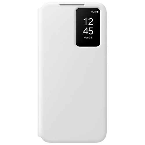 Samsung S-View Flip Cover Case for Galaxy S24 FE - White