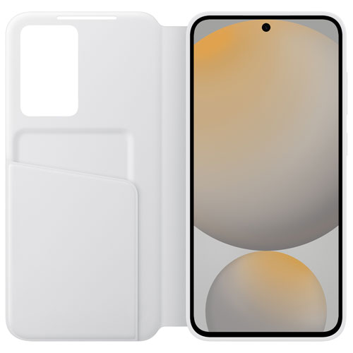 Étui à rabat S-View pour Galaxy S24 FE de Samsung - Blanc