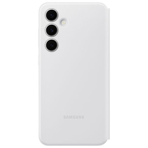 Étui à rabat S-View pour Galaxy S24 FE de Samsung - Blanc