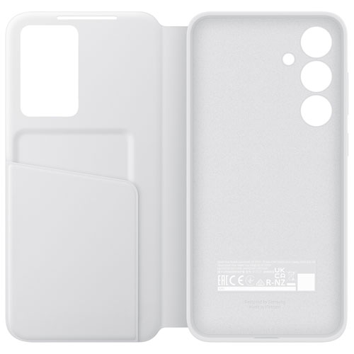 Étui à rabat S-View pour Galaxy S24 FE de Samsung - Blanc