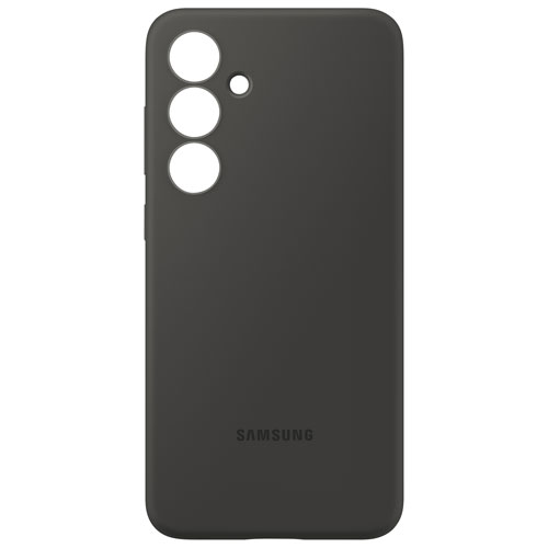 Samsung Silicone Fitted Soft Shell Case for Galaxy S24 FE - Black