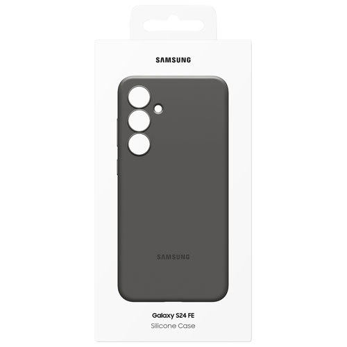 Étui souple ajusté en silicone pour Galaxy S24 FE de Samsung - Noir