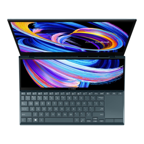 ASUS  "refurbished Good Zenbook Duo 14"" Ux482 I7 1195G7 14"" Fhd & 12.65"" Touch 8GB Ram 512GB SSD Win 11"