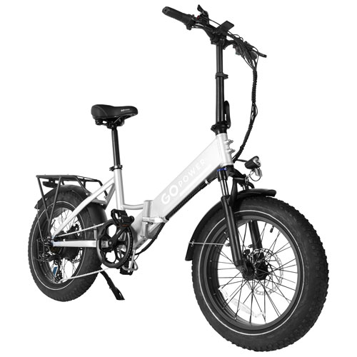 GoPowerBike GoCruiser Foldable Step-Through Electric Cruiser Bike - Grey