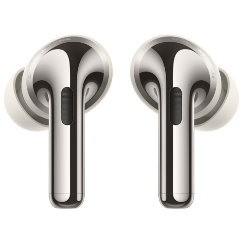 Écouteurs boutons 100 % sans fil à suppression du bruit OnePlus Buds Pro 3 - Radiance lunaire - Partenaire de détail exclusif