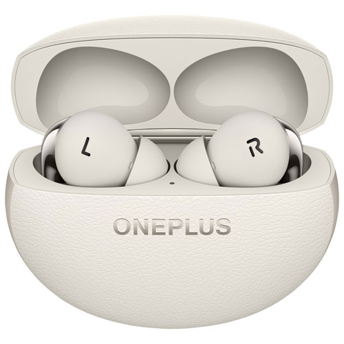 Écouteurs boutons 100 % sans fil à suppression du bruit OnePlus Buds Pro 3 - Radiance lunaire - Partenaire de détail exclusif