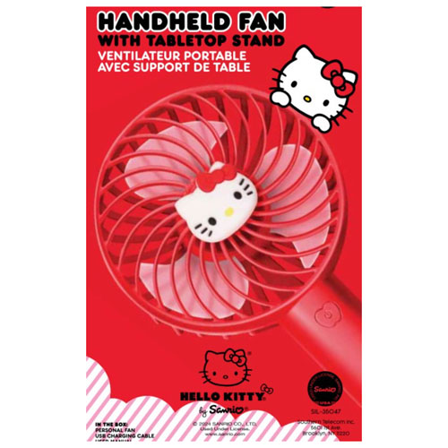 Ventilateur portatif avec support de table Hello Kitty