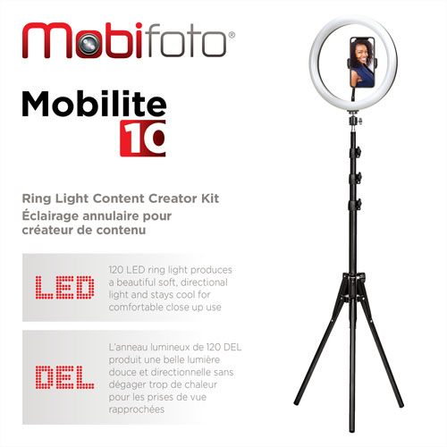 Mobifoto Mobilite 10" LED Ring Light