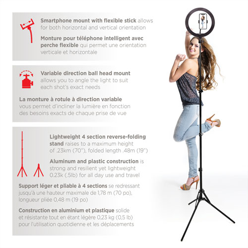 Mobifoto Mobilite 10" LED Ring Light