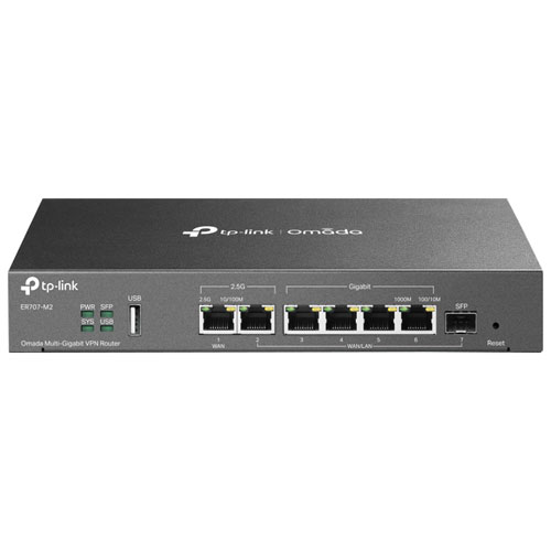 TP-Link Omada 6-Ports Multi-Gigabit IEEE 802.1Q 2.5 Gigabit VPN Router