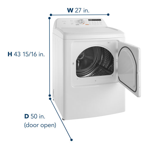 Insignia 7.0 Cu. Ft. Electric Dryer (NS-DRT70EWA5-C) - White - Only at Best Buy