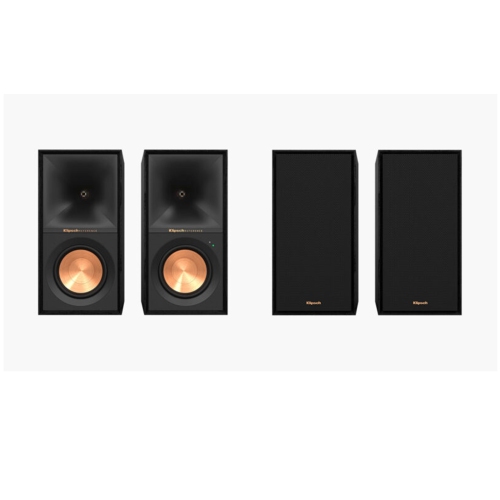 KLIPSCH : R-40Pm Reference 4" Two Way Powered Bookshelf Speakers - - Pair In Black