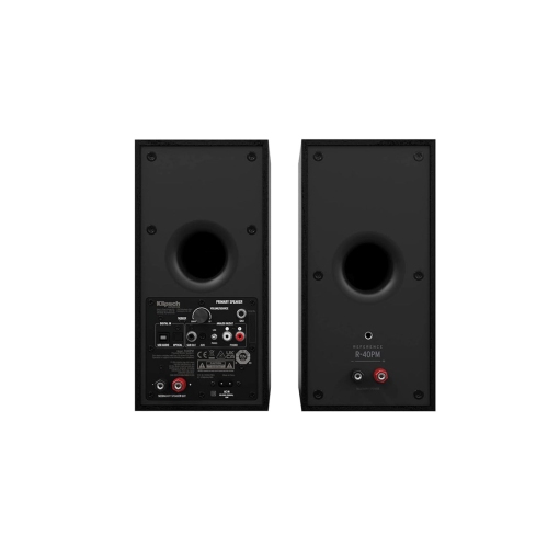 Boîte ouverte : Haut-parleurs d'étagère bidirectionnels de 4 po R-40pm Reference de Klipsch - Noir - paire