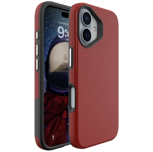 [CS] Slim Fitted Hard PC Shell Scratch Resistant Case Cover for iPhone 16 Plus, Red