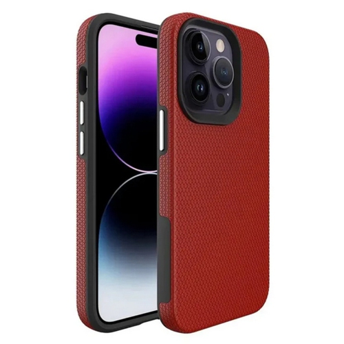 [CS] Étui rigide ajusté mince résistant aux rayures pour iPhone 16 Pro Max, rouge