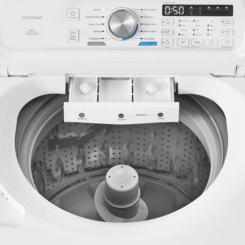 Insignia 4.7 Cu. Ft. High Efficiency Top Load Washer - White - Only at Best Buy