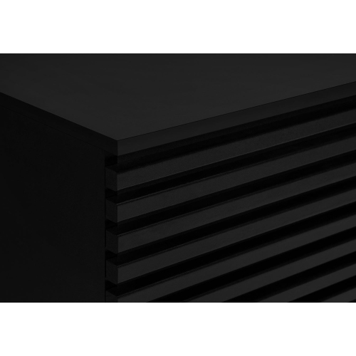 Monarch Specialties I 2783 - Tv Stand, 72 Inch, Media Entertainment Center, Storage Cabinet, Console, Storage Shelves, Bedroom, Living Room, Black