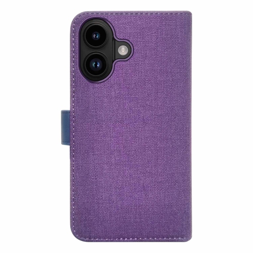 Blu Element – Étui folio 2-en-1 pour iPhone 16, violet foncé