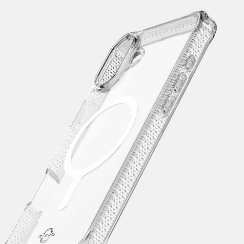Étui MagSafe Hybrid_R d'ITSKINS | Conçu pour iPhone 16 | Transparent